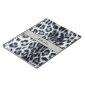 Carnet de notes à motif peau d'imprimé léopard (Côté gauche)