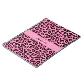 Carnet de notes à motif peau d'imprimé léopard (Côté gauche)
