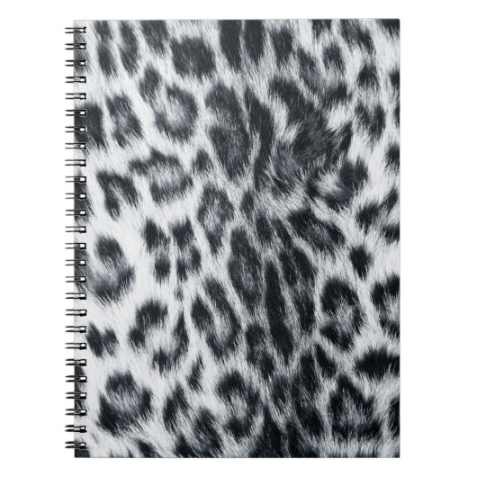 Carnet de notes à motif peau d'imprimé léopard (Devant)