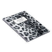 Carnet de notes à motif peau d'imprimé léopard (Côté Droit)