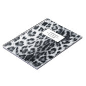Carnet de notes à motif peau d'imprimé léopard (Côté gauche)