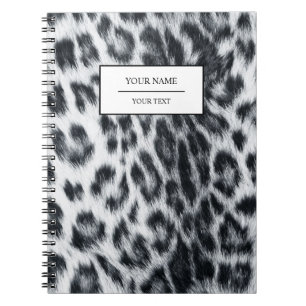 Carnet de notes à motif peau d'imprimé léopard