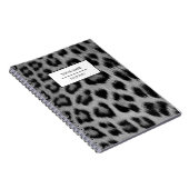Carnet de notes à motif peau d'imprimé léopard (Côté Droit)