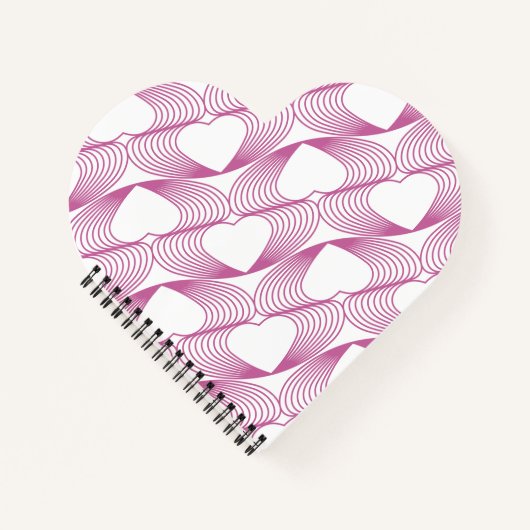 Carnet de notes à motif sans couture de lignes de (Devant)