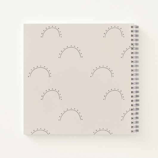 Carnet de notes à nom moderne  (Dos)