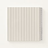 Carnet de notes à nom moderne  (Dos)