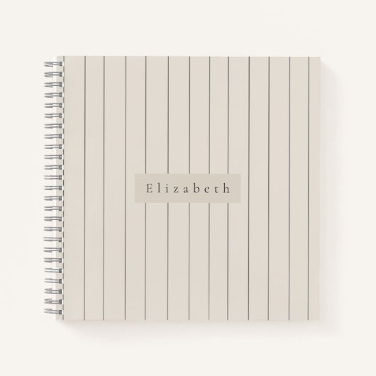 Carnet de notes à nom moderne  (Devant)