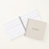 Carnet de notes à nom moderne  (Intérieur)