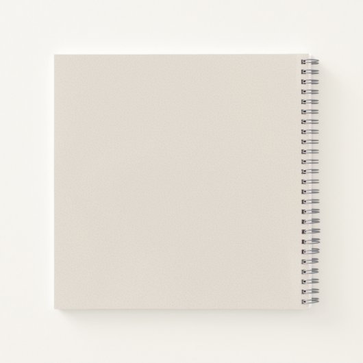 Carnet de notes à nom moderne  (Dos)