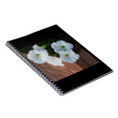 Carnet de notes à spirale avec de beaux pétunias (Côté Droit)