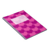Carnet de notes à spirale avec le motif rose (Côté Droit)