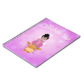 Carnet de notes à spirale bleu de ClaraBelle (Côté gauche)