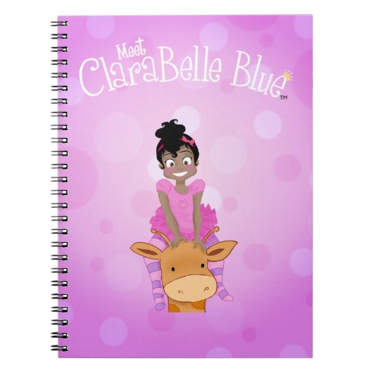 Carnet de notes à spirale bleu de ClaraBelle (Devant)