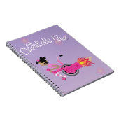 Carnet de notes à spirale bleu de ClaraBelle - (Côté Droit)
