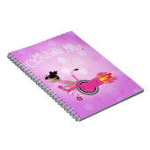 Carnet de notes à spirale bleu de ClaraBelle (Côté Droit)