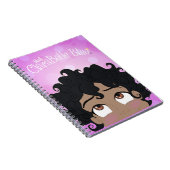 Carnet de notes à spirale bleu de ClaraBelle (Côté Droit)