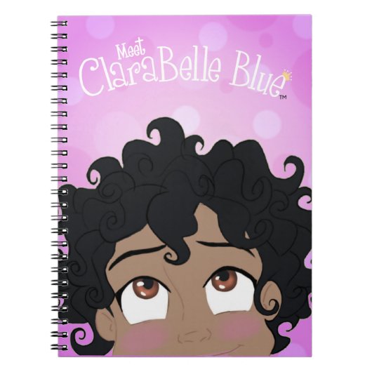 Carnet de notes à spirale bleu de ClaraBelle (Devant)