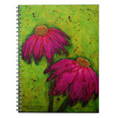 carnet de notes à spirale 'Coneflowers pourpre (Devant)