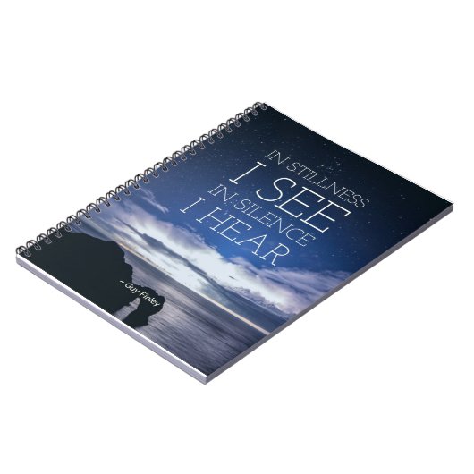 Carnet de notes à spirale "dans le calme" 6,5" (Côté gauche)