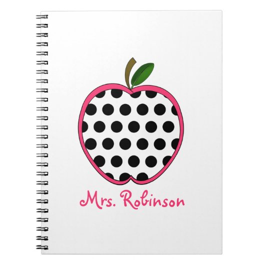 Carnet de notes à spirale d'Apple de point de (Devant)