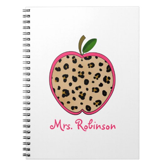 Carnet de notes à spirale d'Apple d'empreinte de (Devant)