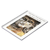 Carnet de notes à spirale d'aquarelle de Bouddha (Côté gauche)