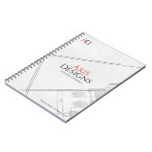 Carnet de notes à spirale d'architecte | Conceptio (Côté gauche)