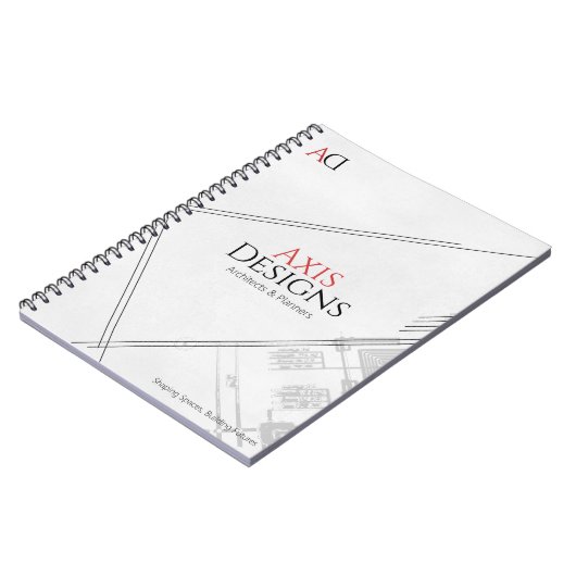 Carnet de notes à spirale d'architecte | Conceptio (Côté gauche)
