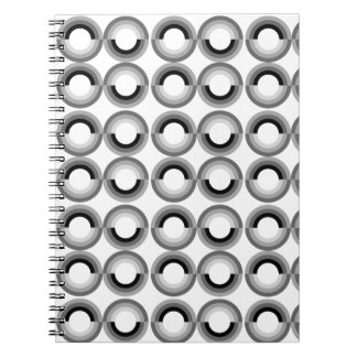 Carnet de notes à spirale d'arcs-en-ciel de Goth