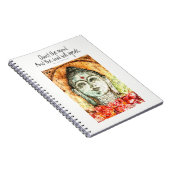 Carnet de notes à spirale d'art d'aquarelle de (Côté Droit)