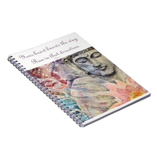 Carnet de notes à spirale d'art de Bouddha de (Côté Droit)