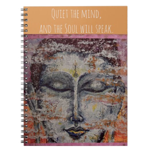 Carnet de notes à spirale d'art de Bouddha de (Devant)