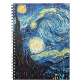Carnet de notes à spirale d'art de nuit étoilée (Devant)