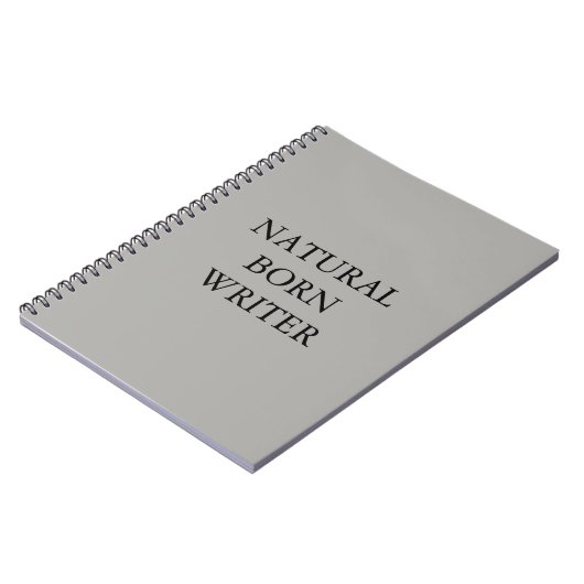 Carnet de notes à spirale d'auteur de naissance (Côté gauche)