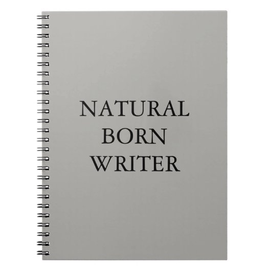 Carnet de notes à spirale d'auteur de naissance (Devant)