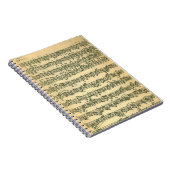 Carnet de notes à spirale de Bach Chaconne (Côté Droit)