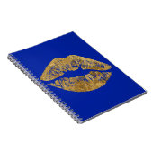 Carnet de notes à spirale de baiser d'effet de (Côté Droit)