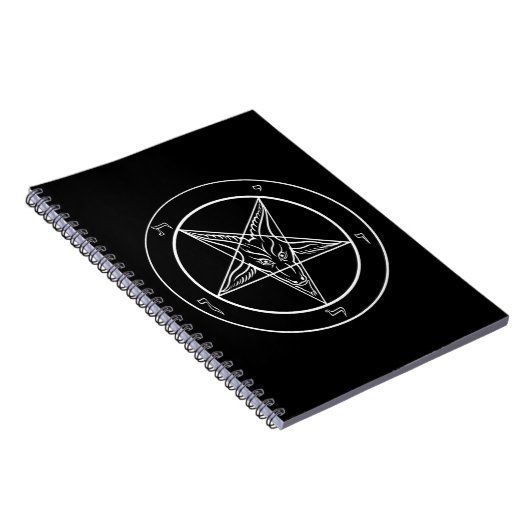 Carnet de notes à spirale de Baphomet (Côté Droit)