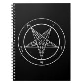 Carnet de notes à spirale de Baphomet (Devant)