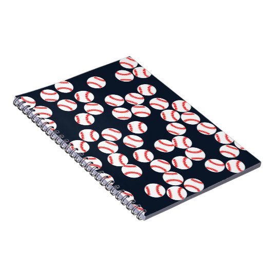 Carnet de notes à spirale de base-ball (Côté Droit)