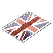 Carnet de notes à spirale de Big Ben de drapeau (Côté gauche)