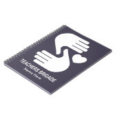 Carnet de notes à spirale de brigade de (Côté gauche)