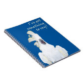Carnet de notes à spirale de cacatoès criard (Côté Droit)