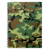 Carnet de notes à spirale de camouflage (Devant)
