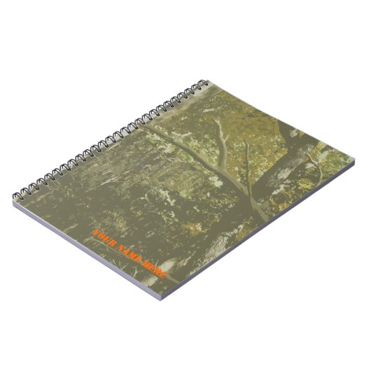 Carnet de notes à spirale de camouflage (Côté gauche)