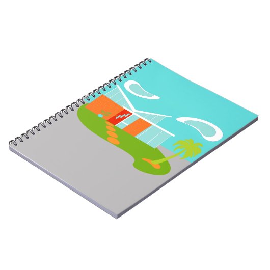 Carnet de notes à spirale de Chambre moderne de (Côté gauche)