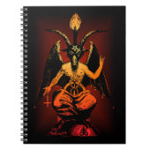 Carnet de notes à spirale de chèvre satanique (Devant)