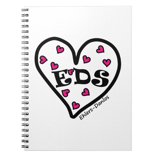 Carnet de notes à spirale de coeur d'EDS (Devant)