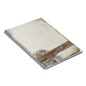 Carnet de notes à spirale de dentelle vintage (Côté Droit)