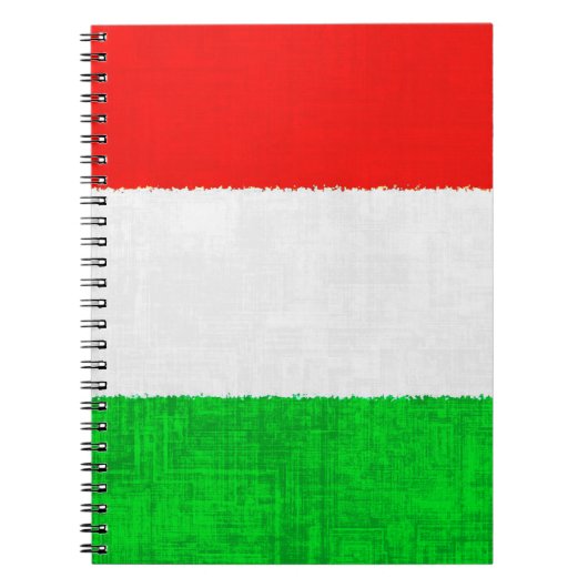 Carnet de notes à spirale de DRAPEAU de l'ITALIE (Devant)